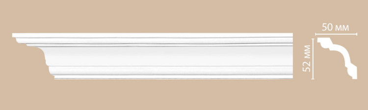 96628/18 FLEXIBLE плинтус DECOMASTER-2 (52х50х2400мм)