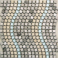 Мозаика из натурального камня Stone wave