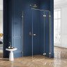 Душевое ограждение NEW TRENDY AVEXA GOLD BRUSHED 100x70x200 EXK-1753 (брашированное золото)
