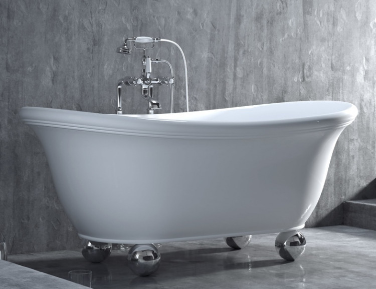Ванна из искусственного камня Salini Alba 172 отдельностоящая S-Sense матовый - 101311M