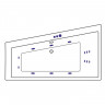 Ванна EXCELLENT Sfera Slim 170x100 (левая) "SMART" (золото)