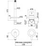 Смеситель для раковины Paffoni Light LIG006CR70 (с внутренней частью)