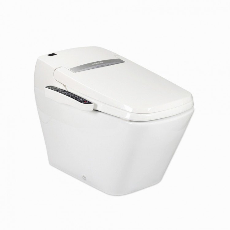 Электронный унитаз с кнопками управления SensPa Tankless TCB 8600G SQUARE CERAMIC