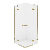 Душевое ограждение NEW TRENDY AVEXA GOLD BRUSHED 100x80x200 EXK-1784 (брашированное золото)