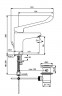 B5114AA BASE GRANDE Хирургический/для людей с ограниченными возможностями однорукоятковый смеситель