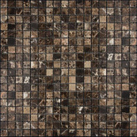 Мозаика из натурального камня M022-15P (Emperador Dark) (M022-FP)