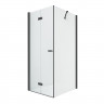 Душевое ограждение NEW TRENDY NEW SOLEO BLACK складные двери L 100x120x195 D-0236A/D-0149B (черный)