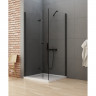 Душевое ограждение NEW TRENDY NEW SOLEO BLACK складные двери L 100x120x195 D-0236A/D-0149B (черный)