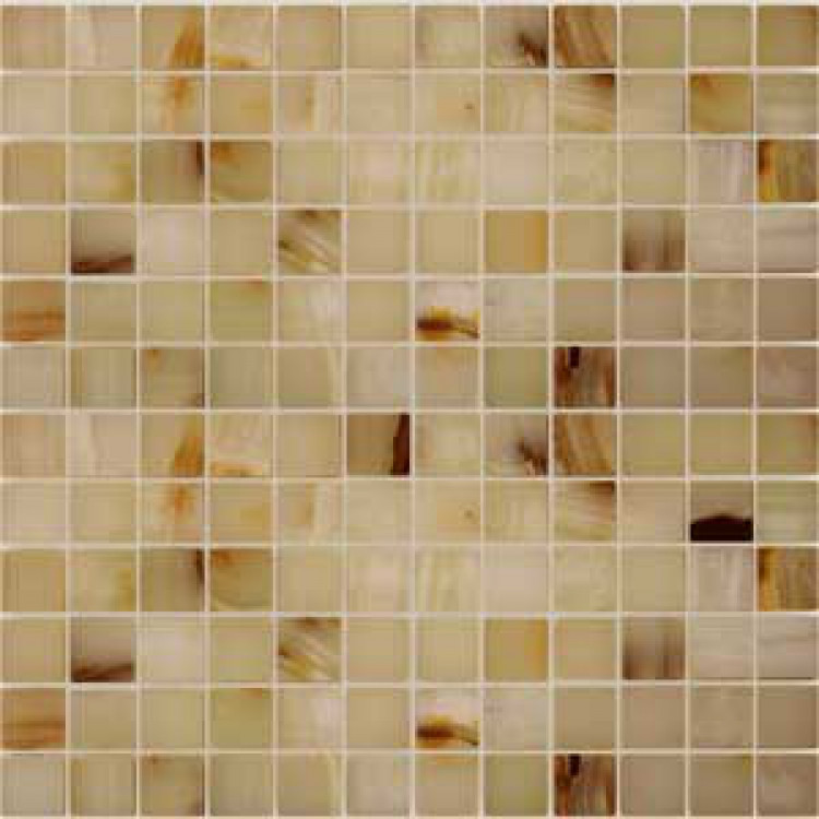 Мозаика из натурального камня Onice jade bianco 23x23
