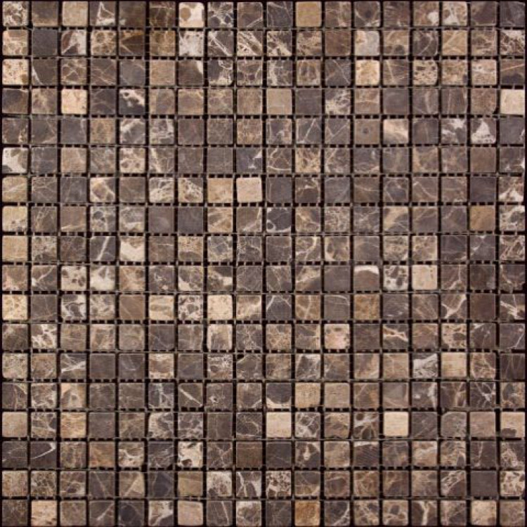Мозаика из натурального камня M022-15T (Emperador Dark)