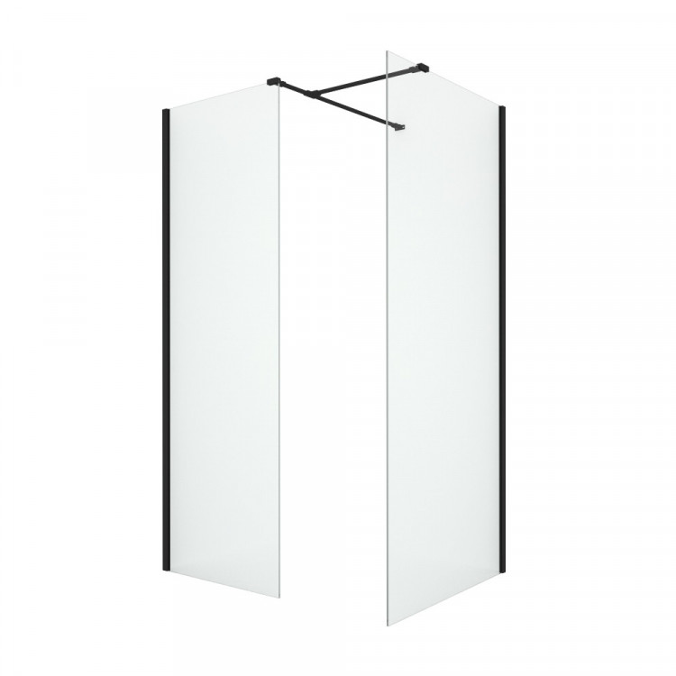 Душевое ограждение NEW TRENDY NEW MODUS BLACK 120x100x200 EXK-1296 (черный)