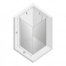 Душевое ограждение NEW TRENDY NEW SOLEO 100x120x195 D-0142A/D-0151B (хром)