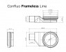 Трап Pestan Confluo Frameless Line 300 Black Glass
