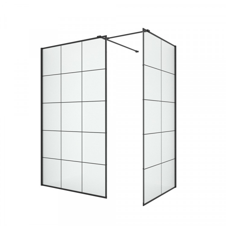Душевое ограждение NEW TRENDY NEW MODUS BLACK 120x120x200 EXK-0279 (черный)
