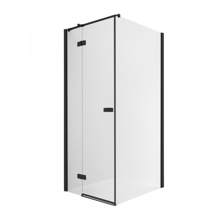 Душевое ограждение NEW TRENDY REFLEXA BLACK L 100x100x200 EXK-1338/EXK-0297 (черный)