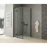 Душевое ограждение NEW TRENDY REFLEXA BLACK L 100x100x200 EXK-1338/EXK-0297 (черный)