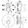 Смеситель для душа Paffoni Light LIG018ST (с внутренней частью)