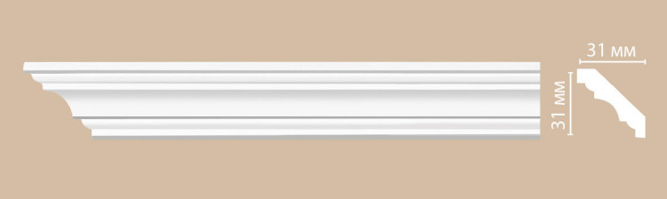 96681/40 FLEXIBLE плинтус DECOMASTER-2 (31х31х2400мм)