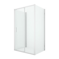 Душевое ограждение NEW TRENDY NEW CORRINA  130x80x195 K-0573 (хром)