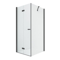Душевое ограждение NEW TRENDY NEW SOLEO BLACK складные двери L 100x90x195 D-0236A/D-0115B (черный)