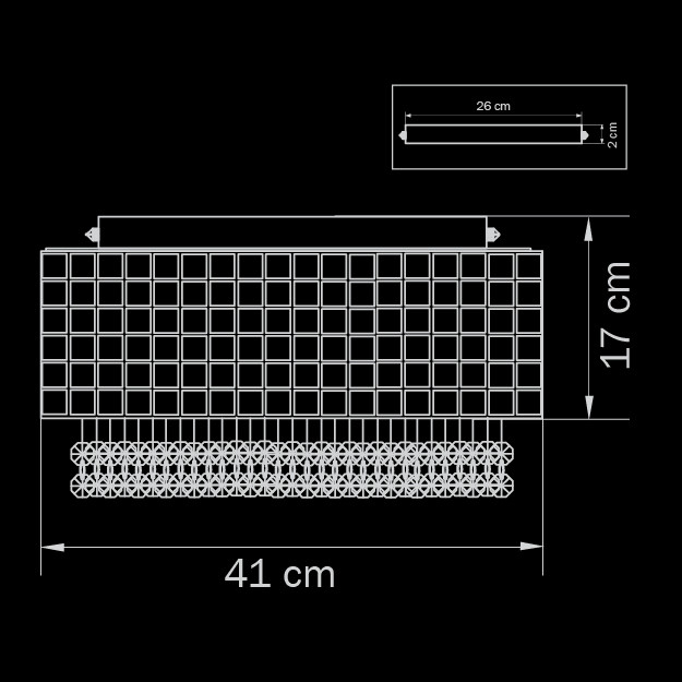 Светильник Lussole LSQ-5001-01 Corato черный/белый