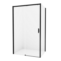Душевое ограждение NEW TRENDY PRIME BLACK L 110x90x200 D-0318A/D-0129B (черный)