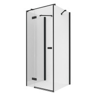 Душевое ограждение NEW TRENDY REFLEXA BLACK L 100x100x200 EXK-1373 (черный)