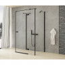 Душевое ограждение NEW TRENDY REFLEXA BLACK L 100x100x200 EXK-1373 (черный)
