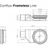 Трап Pestan Confluo Frameless Line 750