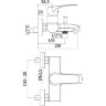 Смеситель для ванн с душем Paffoni Lime LM022CR