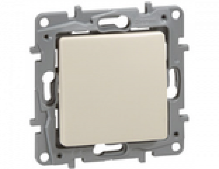 672314 Legrand Etika Слоновая кость Выключатель без фиксации(кнопка)6А,250В