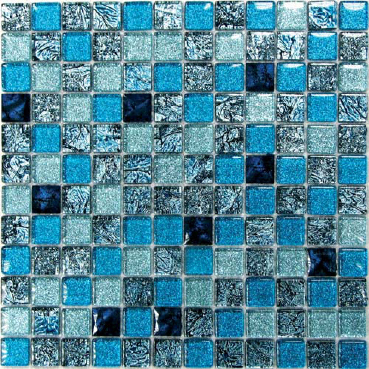 Мозаика из стекла Satin Blue