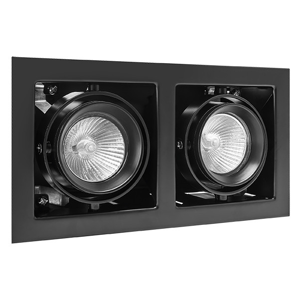 214028 Светильник CARDANO 16Х2 MR16/HP16 ЧЕРНЫЙ (в комплекте)