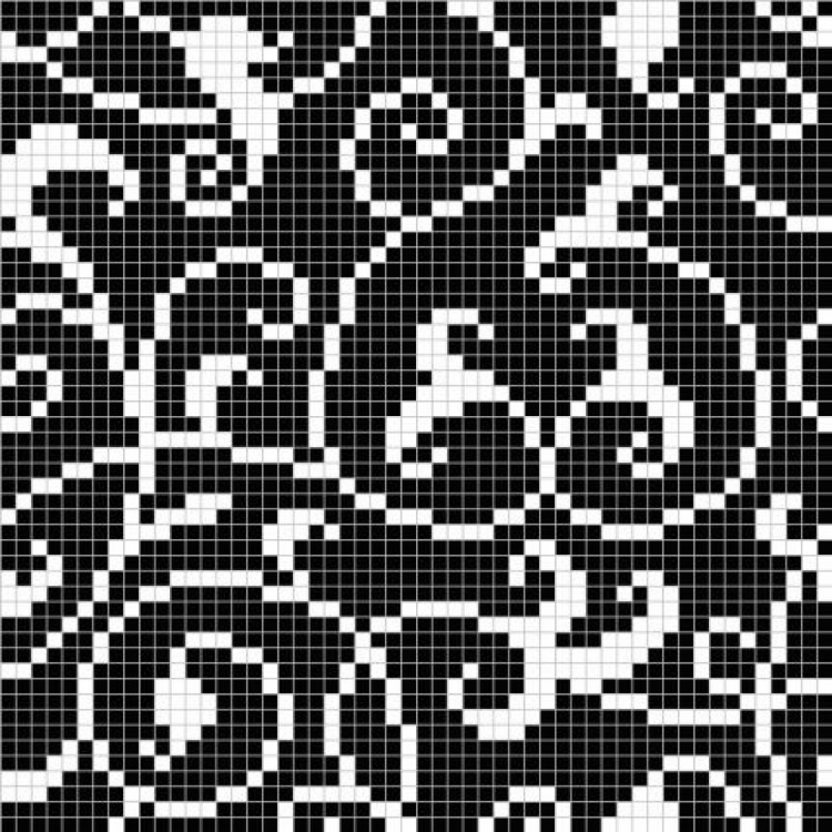 Панно из мозаики MZ-01 Black
