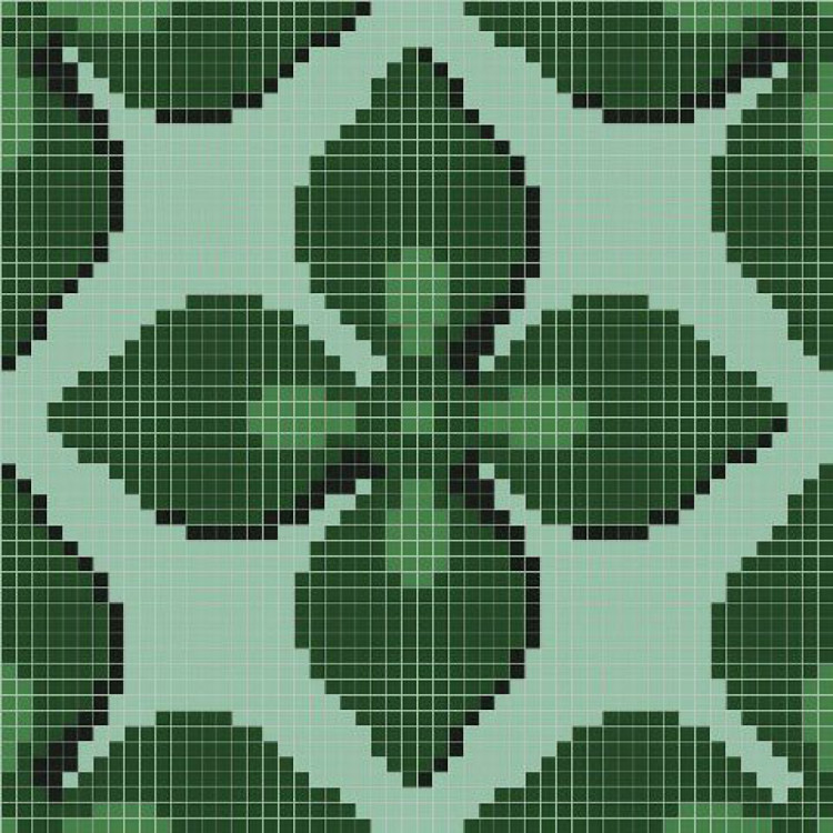 Панно из мозаики MZ-03 Green