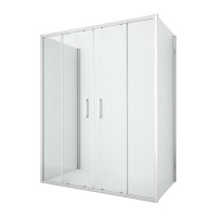 Душевое ограждение NEW TRENDY NEW CORRINA  140x80x195 K-0482 (хром)