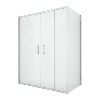 Душевое ограждение NEW TRENDY NEW CORRINA  140x90x195 D-0183A/D-0079B (хром)