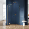 Душевое ограждение NEW TRENDY AVEXA GOLD BRUSHED 110x120x200 EXK-1874 (брашированное золото)