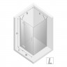 Душевое ограждение NEW TRENDY NEW RENOMA BLACK L 120x100x195 D-0207A/D-0112B (черный)