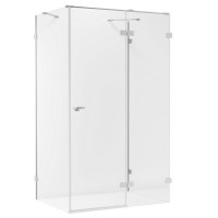 Душевое ограждение NEW TRENDY EVENTA R 100x80x200 EXK-0183 (хром)