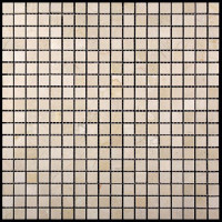 Мозаика из натурального камня M025-15P (Crema Marfil)