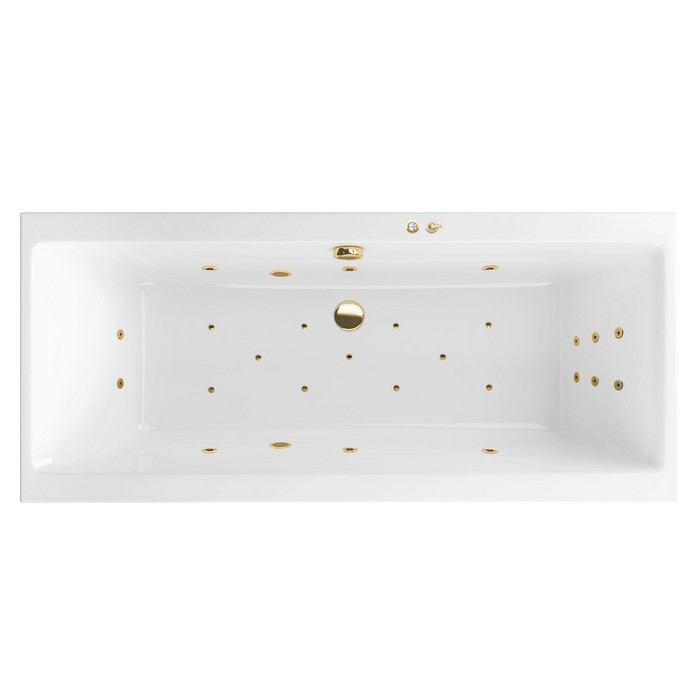 Ванна EXCELLENT Pryzmat Slim 170x75 "ULTRA" (золото)
