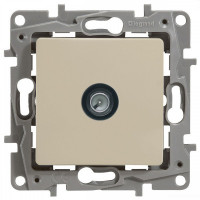672363 Legrand Etika Слоновая кость Розетка TV приходная 15 дБ, 5-862 мГц