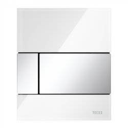Панель смыва TECEsquare Urinal 9242802 белое стекло, кнопка хром