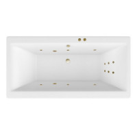 Ванна EXCELLENT Pryzmat Slim 180x80 "LINE" (бронза)