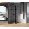 Душевое ограждение NEW TRENDY NEW RENOMA BLACK L 120x90x195 D-0384A/D-0119B (черный)