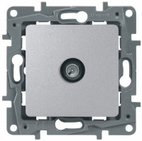 672451 Legrand Etika Алюминий Розетка TV *звезда* 2 дБ, 0-2400 мГц