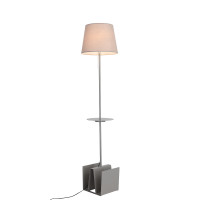 SLE301.705.01 Торшер c USB ST-Luce Серый/Серый E27 1*60W