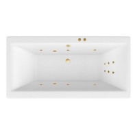 Ванна EXCELLENT Pryzmat Slim 180x80 "LINE" (золото)