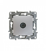 672465 Legrand Etika Алюминий Розетка TV оконечная 5 дБ, 5-862 мГц